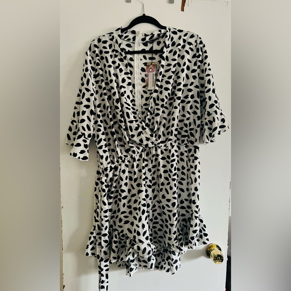 New Black & White romper